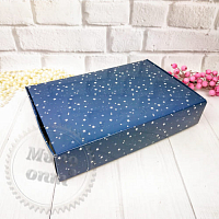 Коробка конфетная Звезды на синем