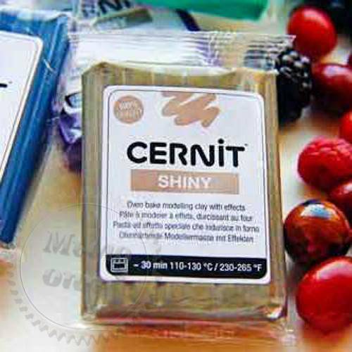 Полимерная глина Цернит Cernit Shiny Цернит Шайни золото с эффектом слюды, 050 (Бельгия), 56 г