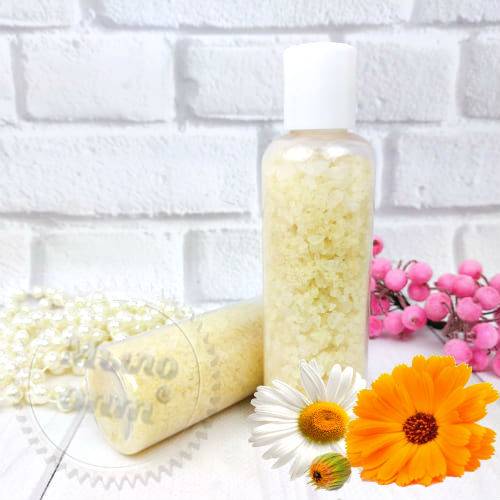 Chamomile and Calendula Bath Salt 1 kg Mylo Opt global supplier Chamomile and Calendula Bath Salt 1 kg cosmetic ingredient Mylo Opt