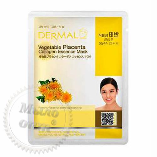 Тканевая маска с Фитоплацентой и Коллагеном DERMAL Vegetable Placenta Collagen Essence Mask