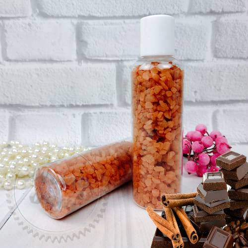 Chocolate with cinnamon Bath Salt 1 kg Mylo Opt global supplier Chocolate with cinnamon Bath Salt 1 kg cosmetic ingredient Mylo Opt