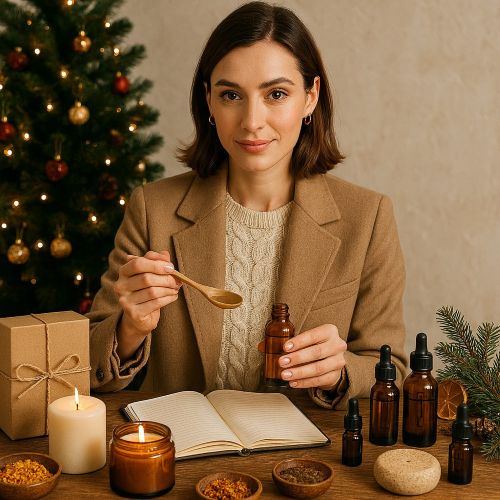 Новый год как собрать подарочный набор hand-made из масел, свечей и ароматов