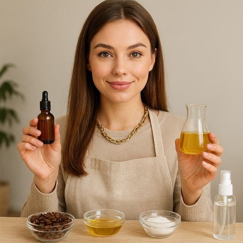 SPA для волосся вдома: пептидні комплекси, кофеїн та олії для росту й зміцнення, рецепт сироватки-спрею