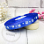 Satin ribbon with flowers Blue, 1 m, photos, reviews, use