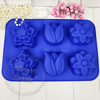 Silicone flower bed form