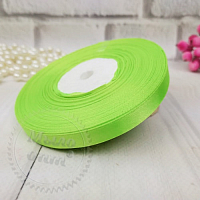 Ribbon Light green Atlas, width 0.9 cm, 100 m