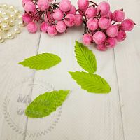 Купить Листик розы текстильный 45 мм, салатовый в Украине