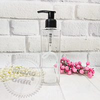 Bottle Body transparent 250 ml with soap dispenser from 100 pcs