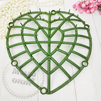 Base plastic heart closed middle 23x23 cm