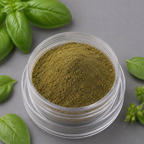 Ayurvedic powder Basil 100 g cosmetic ingredient Mylo Opt
