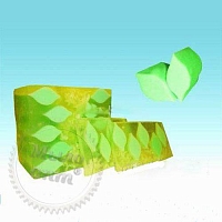 Силиконовая форма 3D Тубус чайный лист (для брускового мыла)