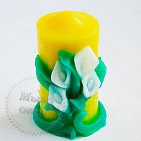 Форма Свеча букет из калл 3D