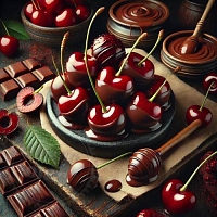 Fragrance Oil Cherry in chocolate, 1 liter