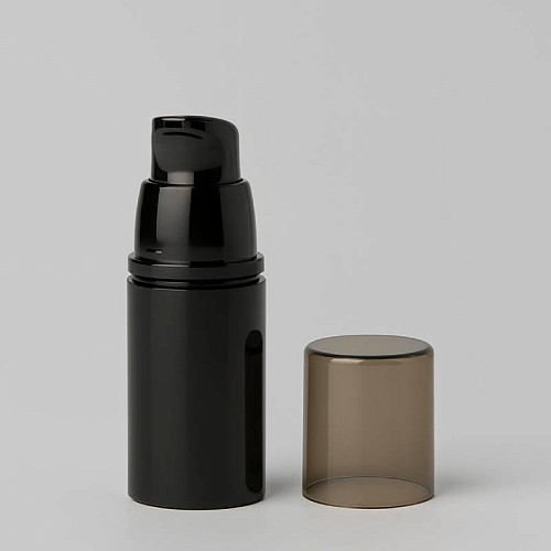 Vacuum Push bottle 15 ml black 100 pcs Mylo Opt global supplier Vacuum Push bottle 15 ml black 100 pcs cosmetic ingredient Mylo Opt
