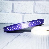 Satin ribbon with hearts Lilac, 50 m