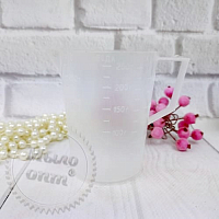 Measuring plastic glass 200 ml, from 20 pcs