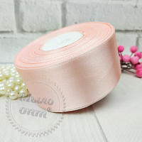 Satin ribbon 4 cm Peach, 1 m