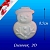 Plaster cast figure Snowman 2D, photos, reviews, use