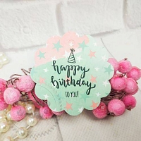 Бирка Happy birthday to you