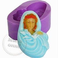 Virgo shape with lilies 3D