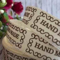 Купить Лента атлас Hand Made 5 см кремовая, 1 м в Украине