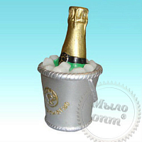 Silicone mold 3D Champagne in a bucket