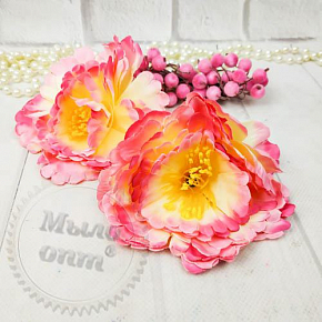 Купить Цветок Пиона Розовый с персиковой серединкой в Украине