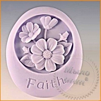 Silicone mold 3D Bouquet in an oval