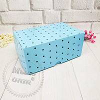 Box Blue with peas