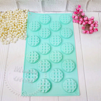 Silicone wafer cookie mold