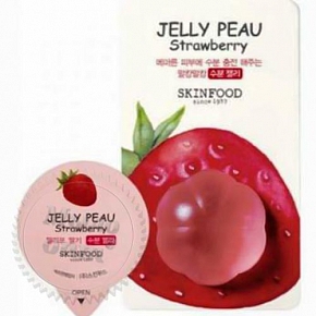 Купить Маска для лица Желеобразная с Экстрактом Клубники SKINFOOD Jelly Peau Strawberry, 10 мл в Украине