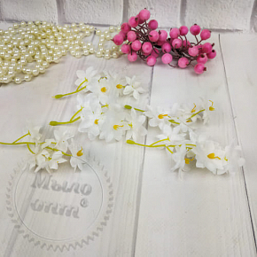Купить Добавка букетная цветки Лотоса, белый в Украине