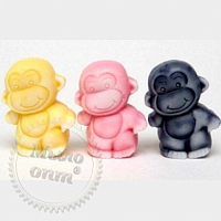 Silicone mold Funny monkey, 2D