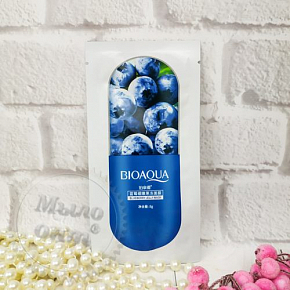 Купить Маска для лица с Черникой увлажняющая BIOAQUA Blueberry Jelly Mask в Украине