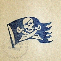 Soap stamp Pirate flag