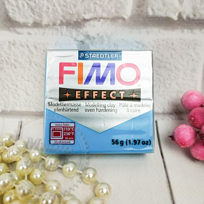 Купить Полимерная глина FIMO Effect, прозрачный голубой в Украине