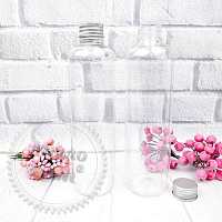 Gloria bottle 250 ml transparent with aluminum cap