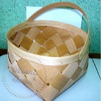 Корзинка из бука плетеная с ручкой