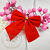 Velvet bow 6 cm, red, photos, reviews, use