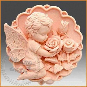 Купить Форма силиконовая Ангел с розами 3D Люкс в Украине