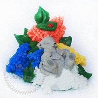 Силиконовая форма Мышка в сирени, 3D
