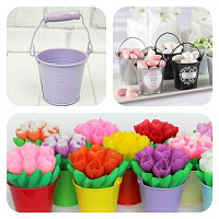 Metal bucket Violet 5.5 cm