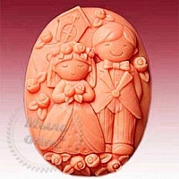 Silicone Form Bride and Groom 3D Luxury