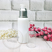 Flora bottle white 60 ml with aluminum dispenser from 100 pcs