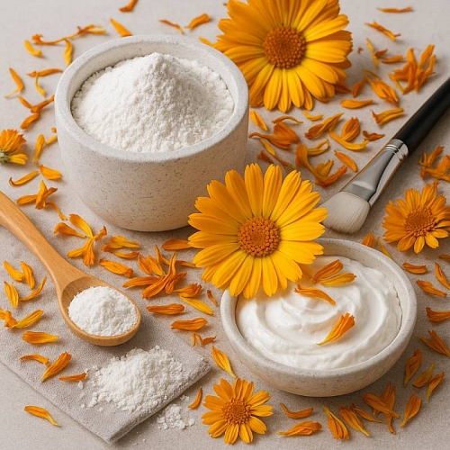 White clay and Calendula, 50 g, 12.50 UAH, rating ⭐⭐⭐⭐⭐ Milo Opt