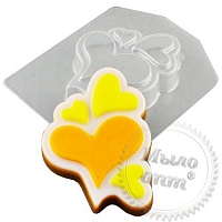 Shape plastic W Hearts balloons