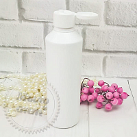 Bottle cosmetic white 250 ml flip top from 10 pcs