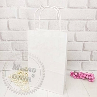 White paper bag 150x90x240 with handles