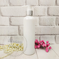 Bottle white Gloria 250 ml with aluminum soap dispenser from 10 pcs