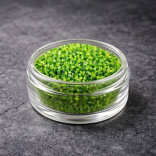 Unispheres with vitamin E green 100 g cosmetic ingredient Mylo Opt